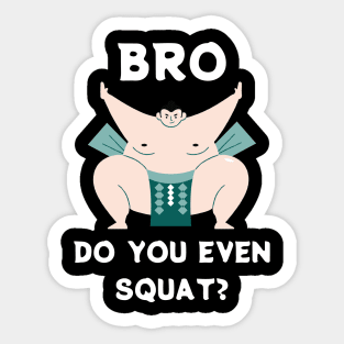 Sumo Squat Sticker